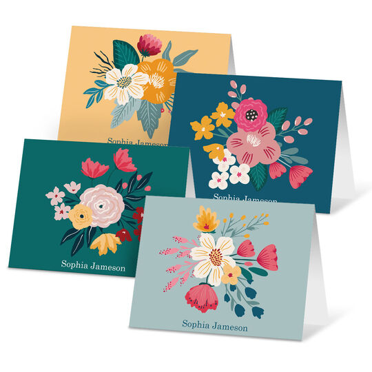 Floral Pop Folded Note Card Collection